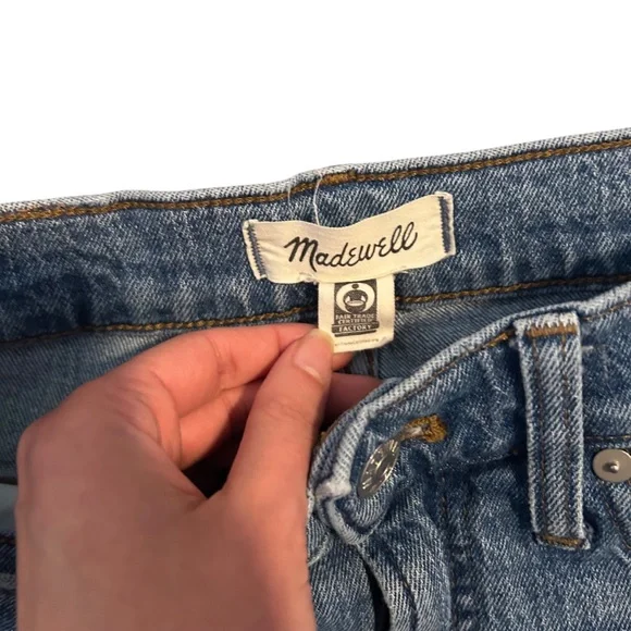 Madewell The Perfect Vintage Jean in Enmore Wash Raw-Hem Edition Size 26 - Picture 6 of 11